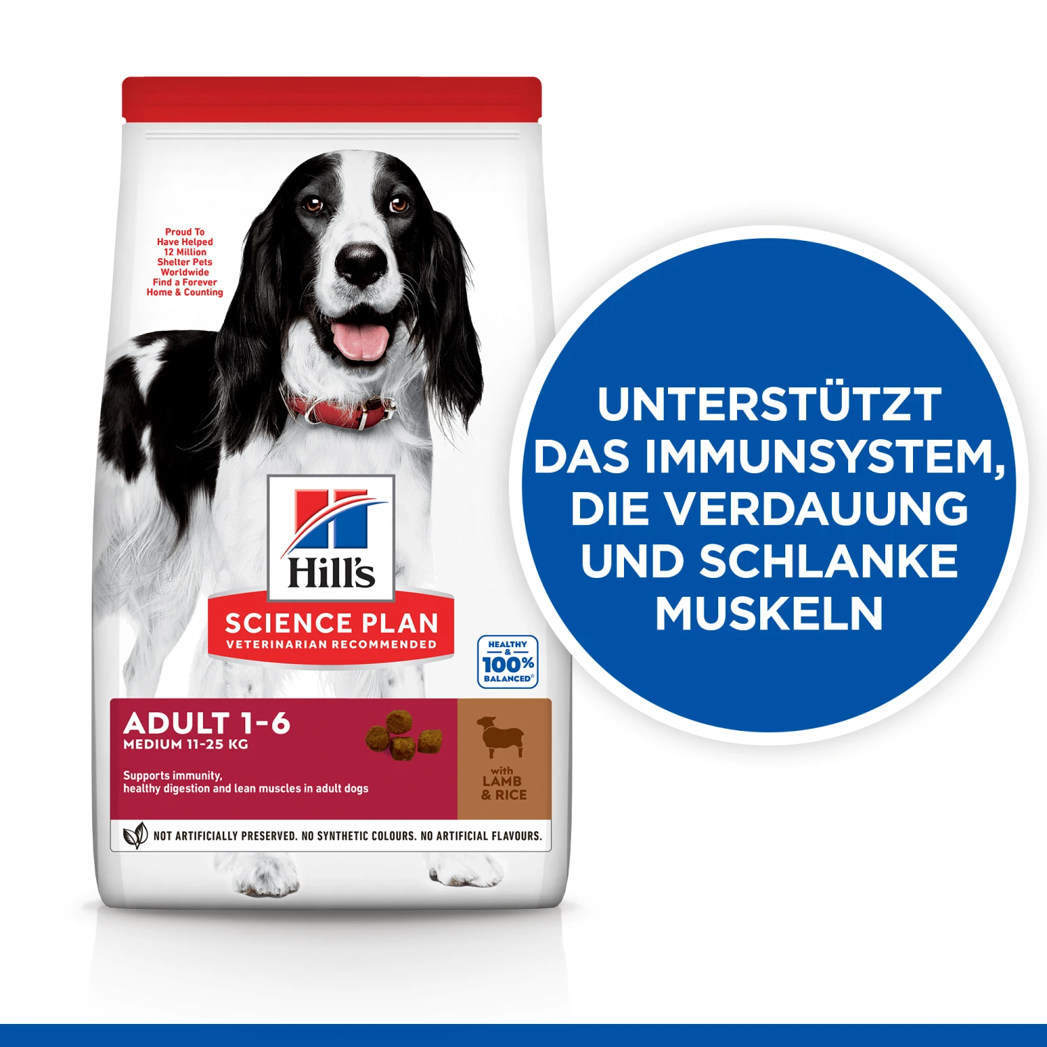 Hill's Science Plan Advanced Fitness Adult Medium Hundefutter - Lamm & Reis 5 Hill's Science Plan Advanced Fitness Adult Medium Hundefutter - Lamm & Reis – Bild 5