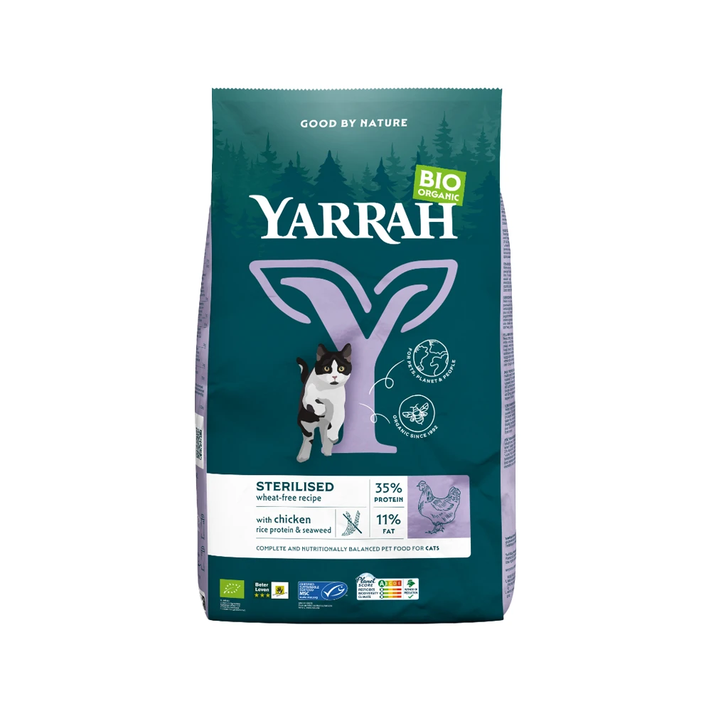 Yarrah – Trockenfutter Sterilisierte Katze Weizenfrei Bio 1 Yarrah – Trockenfutter Sterilisierte Katze Weizenfrei Bio
