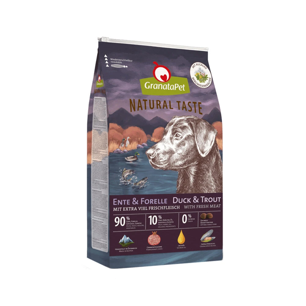 GranataPet Natural Taste Hundefutter - Ente & Forelle 2 GranataPet Natural Taste Hundefutter - Ente & Forelle – Bild 2