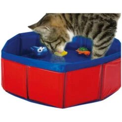 Nobby Katzenpool Mit 3 Schwimmenden Spielzeugen -Spielzeug Pet nobby kattenzwembad met 3 drijvende speeltjes 208961 0500 none